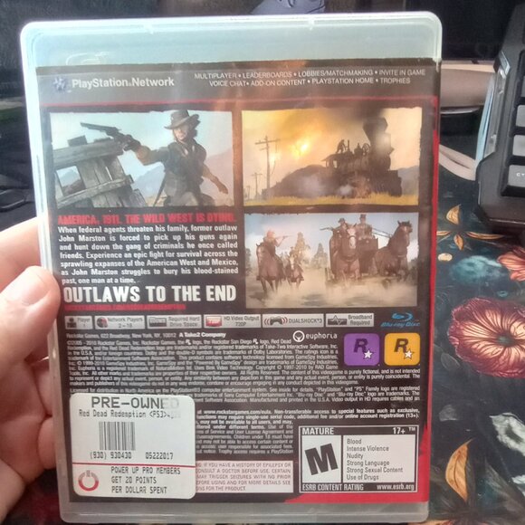 Red Dead Redemption GOTY Edition (PS3) Complete Rockstar Games Western Classic - Picture 3 of 3